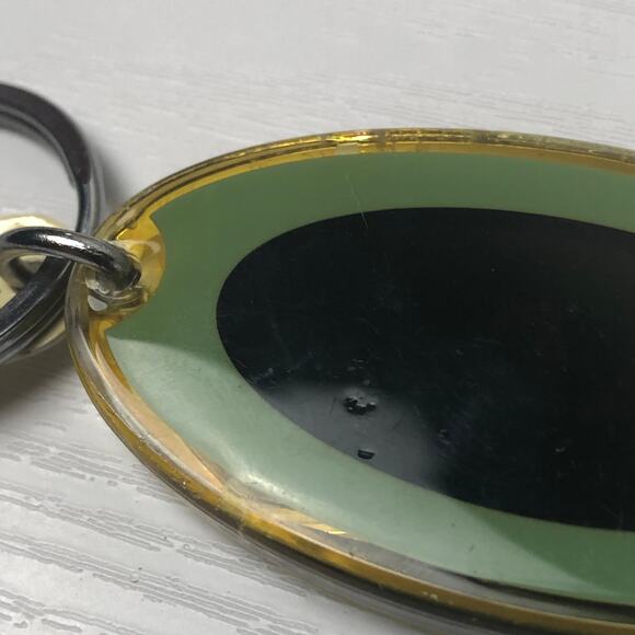 Customized Name TAYLOR Solar Flashing Keyring Keychain Yellow Green - Picture 3 of 7